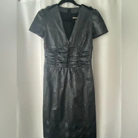 knee length dresses for ladies BURBERRY LONDON Gold Evening Dress